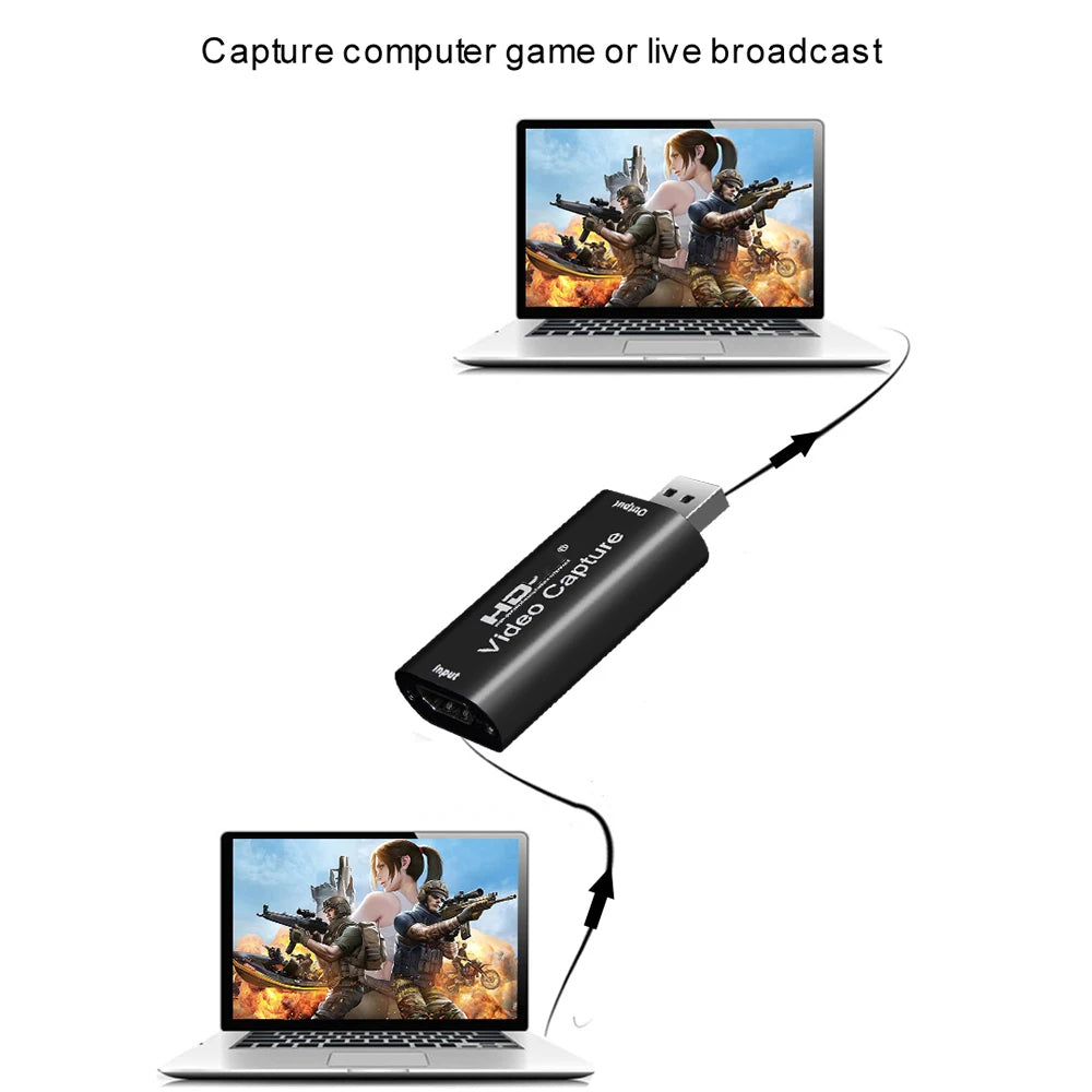 Mini 4K USB 3.0 Video Capture Card HDMI-compatible USB 2.0 Game