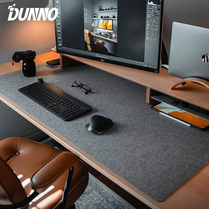 Premium Large Size Wool Felt Mouse Pad - Office Desk Protector Mat