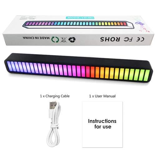 USB Smart Light Bars Bluetooth RGB Sound Control Pickup Rhythm Lamp