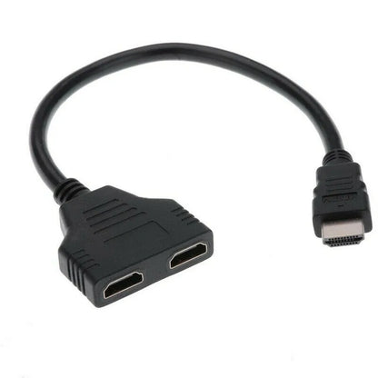 1 Input 2 HDMI Compatible Splitter Cable HD 1080P Video Switcher