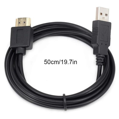 USB Power Cable To HDMI-Compatible Male To Male Charger Cords Charging