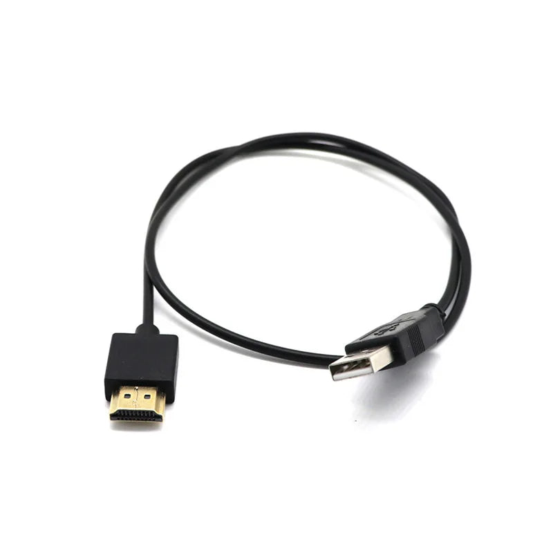 USB Power Cable To HDMI-Compatible Male To Male Charger Cords Charging