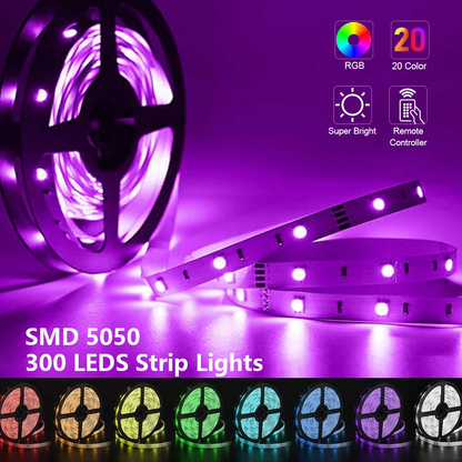 SMD 12V DC RGB 5050 Flexible Led Strip Lights