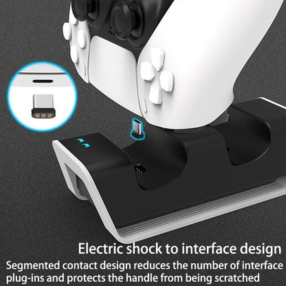 PS5 Controller Charger Double USB Dual Fast Charging Docking Station